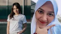 5 Potret Happy Asmara Pakai Hijab Warna Putih, Aura Terpancarkan (sumber: Instagram/happy_asmara77)