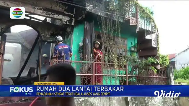 Fokus Pagi : Pabrik Limbah Kain di Bogor Terbakar
