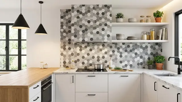 Keramik Hexagonal untuk Dapur Minimalis