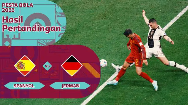 MOTION GRAFIS Piala Dunia 2022: Timnas Spanyol Imbang Hadapi Jerman, Ini Statistiknya