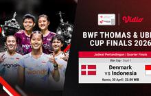 Live Streaming Perempat Final Uber Cup 2026: Denmark vs Indonesia, Eksklusif di Vidio