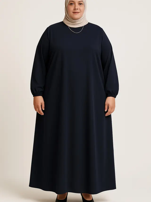 Model Gamis untuk Tubuh Oversize