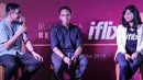 "Kebanyakan kalau mau nonton film Indonesia ya beli dvd-nya atau vcd-nya dan itu pun bajakan kaya sayang aja kan, dengan adanya iflix ngeluarin tayangan ini nih, sebuah langkah bagus," tutur Ge. (Deki Prayoga/Bintang.com)