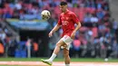 Gabriel Martinelli sudah menjadi pemain kunci Arsenal di bawah asuhan Mikel Arteta. Martinelli memakai nomor punggung 11 di Arsenal sejak musim 2021/2022. Kalau ingin mencoba nomor baru pada musim depan, Martinelli mungkin memakai nomor 10. (Glyn KIRK / AFP)