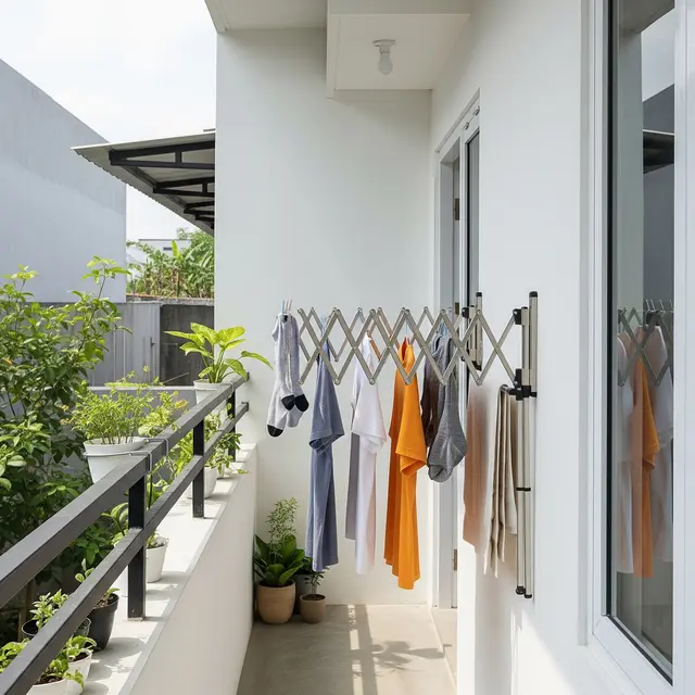 9 Inspirasi Tempat Jemuran Lipat di Rumah Kecil, Solusi Maksimalkan Ruang Minimalis