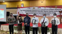 Pelatihan Bersama Peningkatan Kemampuan dalam Penanganan Perkara Tindak Pidana Korupsi (Tipikor) di Provinsi Sulut, bertempat di Novotel Hotel, Manado, Selasa (12/10/2021).