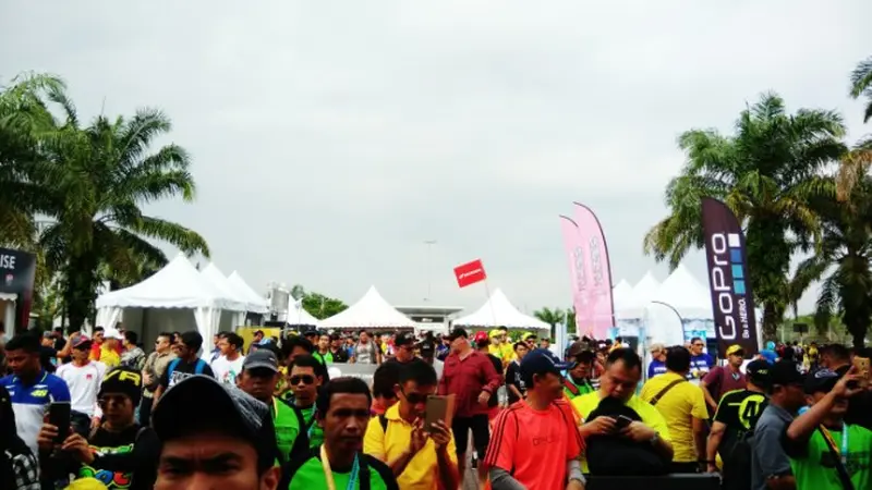 Suasana di sekitar Sirkuit Sepang, Malaysia jelang balapan MotoGP (29/10/2017)