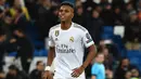 1. Rodrygo Goes (Real Madrid) - Pemain berusia 19 tahun ini menunjukkan penampilan yang menarik bersama Real Madrid musim lalu. Rodrygo bermain apik dan mampu berkolaborasi dengan pemain senior dalam setiap pertandingan. (AFP/Gabriel Bouys)