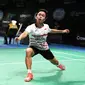 Tunggal putra Indonesia Anthony Sinisuka Ginting menyingkirkan unggulan lima asal Denmark, Jan O Jorgensen, di babak pertama Australia Open 2017. (Humas PP PBSI)