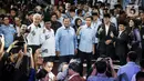 Debat perdana ini mengangkat tema Pemerintahan, Hukum, HAM, Pemberantasan Korupsi, Penguatan Demokrasi, Peningkatan Layanan Publik, dan Kerukunan Warga. (Liputan6.com/Faizal Fanani)