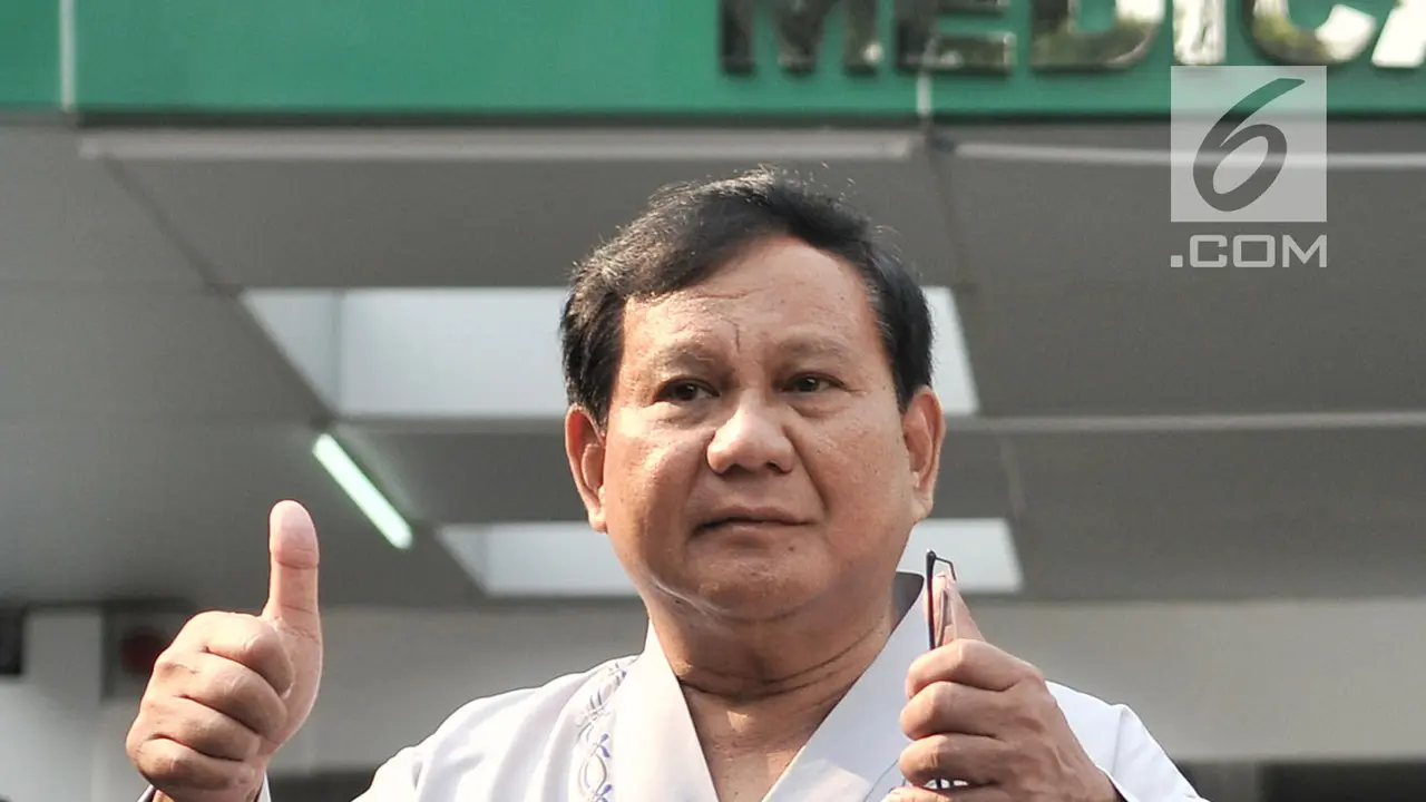 Prabowo Subianto dan Sandiaga Uno Tes Kesehatan