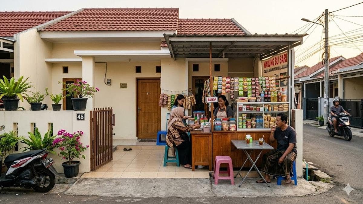 9 Desain Warung Kecil di Depan Rumah Type 45, Bikin Lahan Sempit Jadi Ladang Cuan