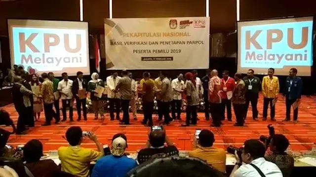 VIDEO: Nomor Urut Partai Politik Peserta Pemilu 2019