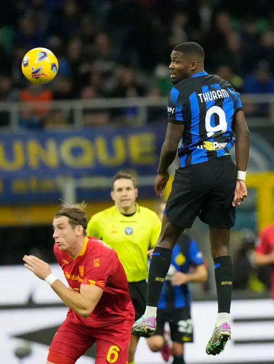 Inter Milan yang sebelumnya disingkirkan Bologna pada babak 16 besar Coppa Italia tak menyia-nyiakan laga kandang ini untuk mengemas poin maksimal. (AP Photo/Luca Bruno)