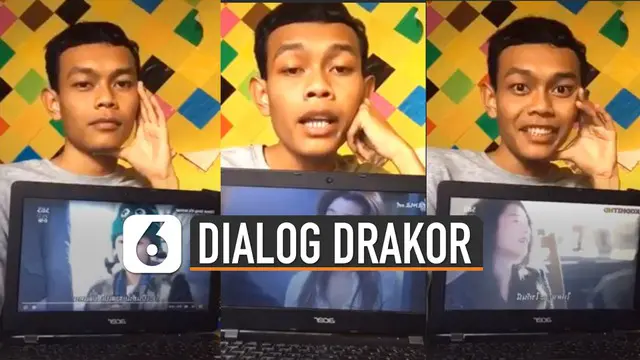 VIDEO: Aksi Kocak Pria Peragakan Dialog Drakor