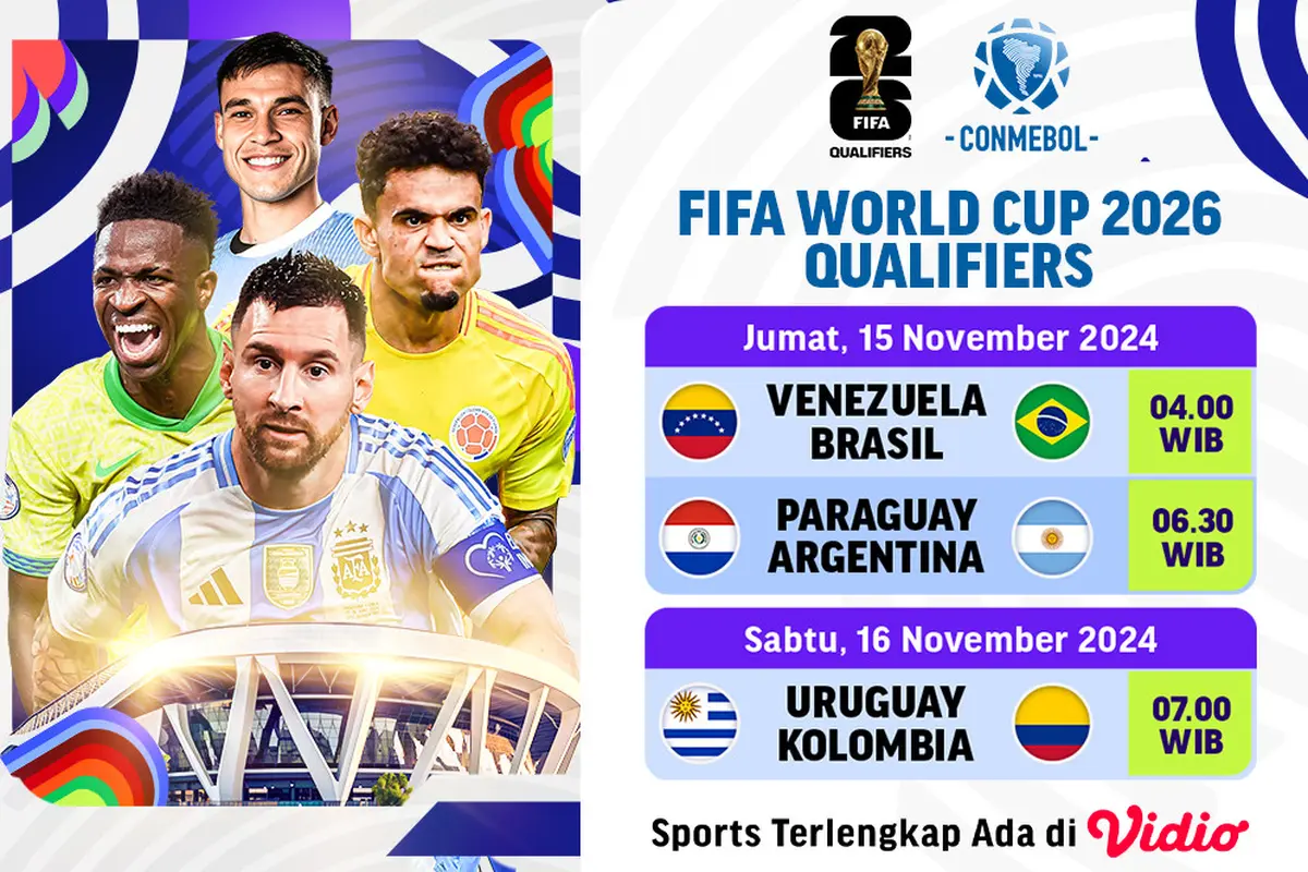 Jadwal CONEMBOL Qualifiers 2026 Pekan Ini di Vidio