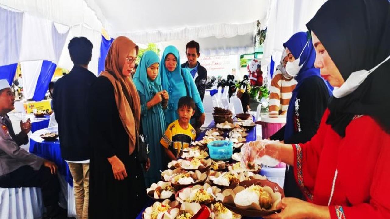 Siapkan Rest Area, Polresta Banjarmasin Layani Jamaah Haul 5 Rajab dengan Prasmanan Gratis