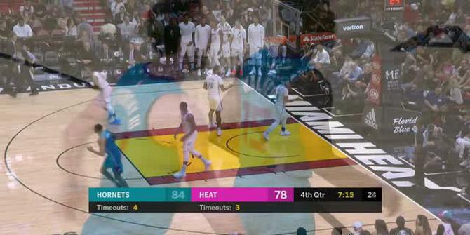 VIDEO : GAME RECAP NBA 2017-2018, Heat 95 vs Hornets 91