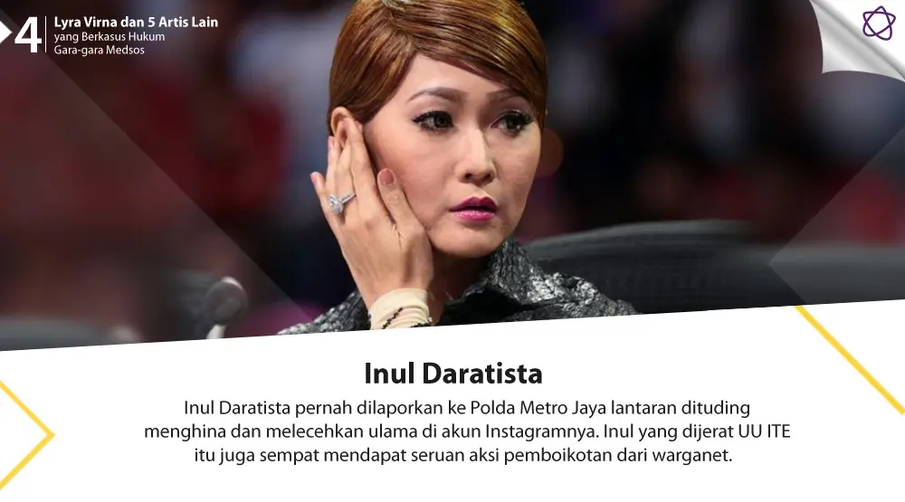 Lyra Virna dan 5 Artis Lain yang Berkasus Hukum Gara-gara Medsos. (Foto: Adrian Putra, Desain: Nurman Abdul Hakim/Bintang.com)