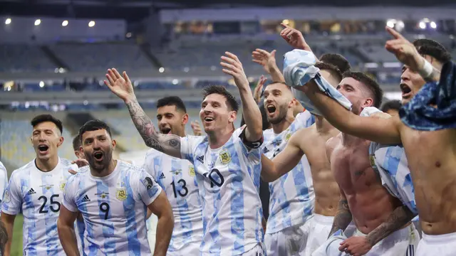 Bungkam Brasil, Argentina Sabet Juara Copa America 2021
