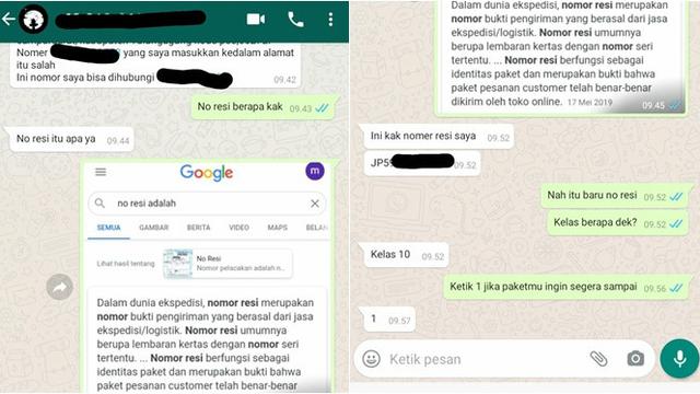 7 Chat Kocak Kurir dengan Pelanggan, Ada yang Cari Jodoh