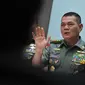 Jenderal Budiman juga menegaskan bahwa TNI akan netral dalam pemilu dan akan menjaga Pemilu dengan baik  (Liputan6.com/Johan Tallo).