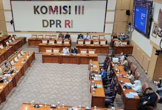 Suasana pembahasan RUU Perampasan Aset di Komisi III DPR. (Foto: Liputan6.com/Ady Anugrahadi).