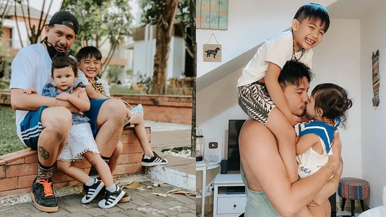 6 Potret Hangat Ryan Delon Bersama Buah Hatinya, Disebut Hot Daddy