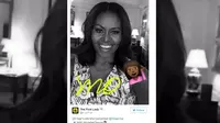 Michelle Obama buka akun di media sosial Snapchat (BBC)
