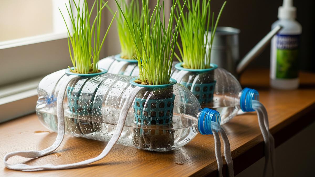 Cara Menanam Kucai Hidroponik Sederhana dari Botol Bekas