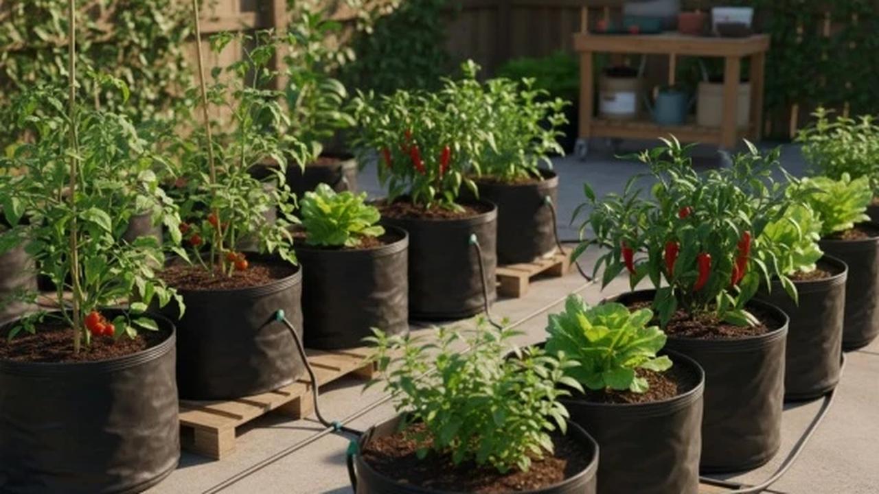 Ilustrasi Polybag Gardening