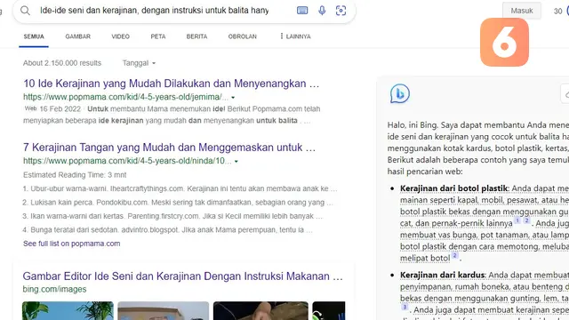 Bing versi baru yang memiliki fitur ala ChatGPT OpeniAI (Tangkapan layar Bing.com)
