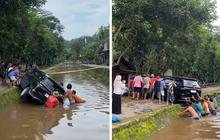 Viral Momen Warga Kompak Angkat Mobil yang Masuk ke Sungai, Aksinya Banjir Pujian