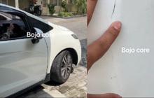 Ini hasilnya jika mobil dibawa oleh istri, semua bodi lecet!