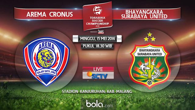 Arema cronus vs bhayangkara surabaya united 2016