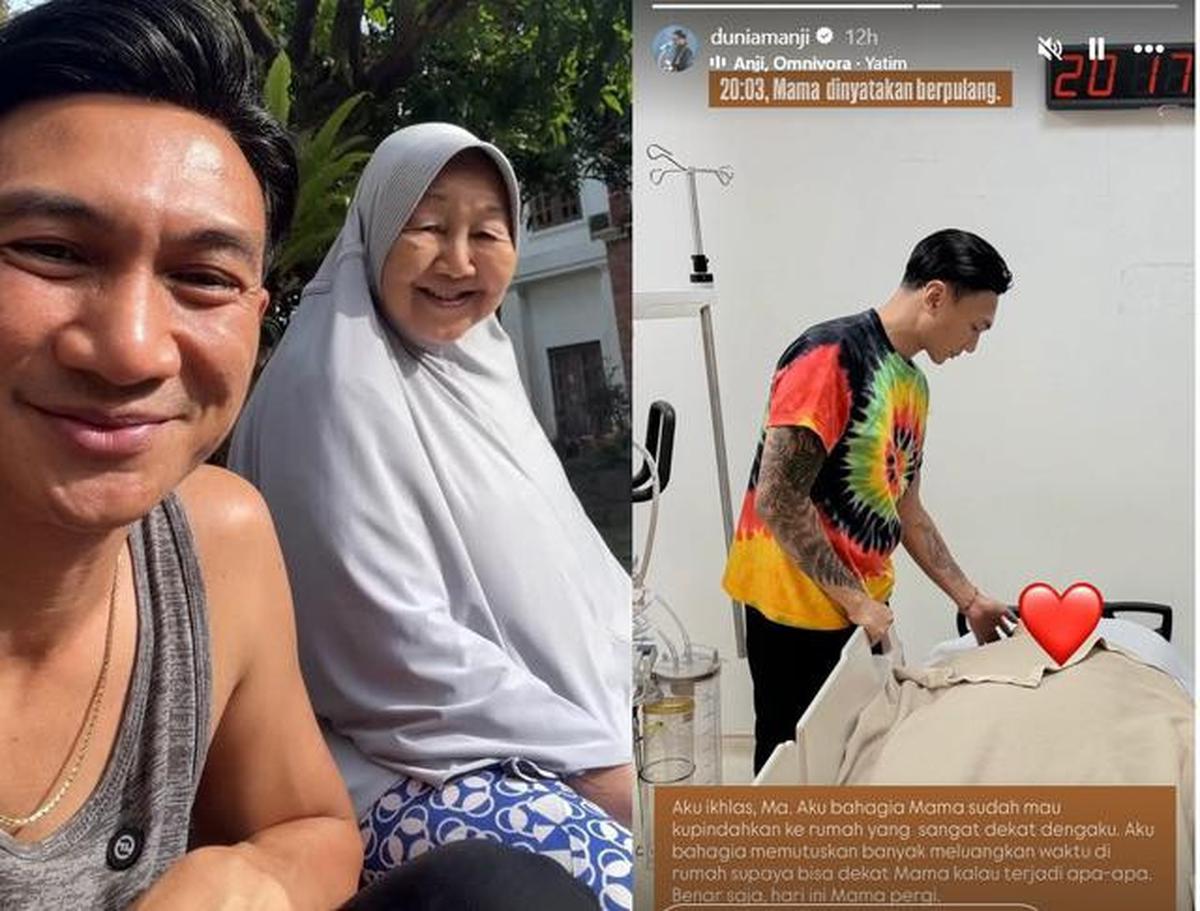 Anji Manji Cerita Detik-Detik Ibunda Embuskan Napas Terakhir, Simpan Gelang Haji Sebagai Kenangan