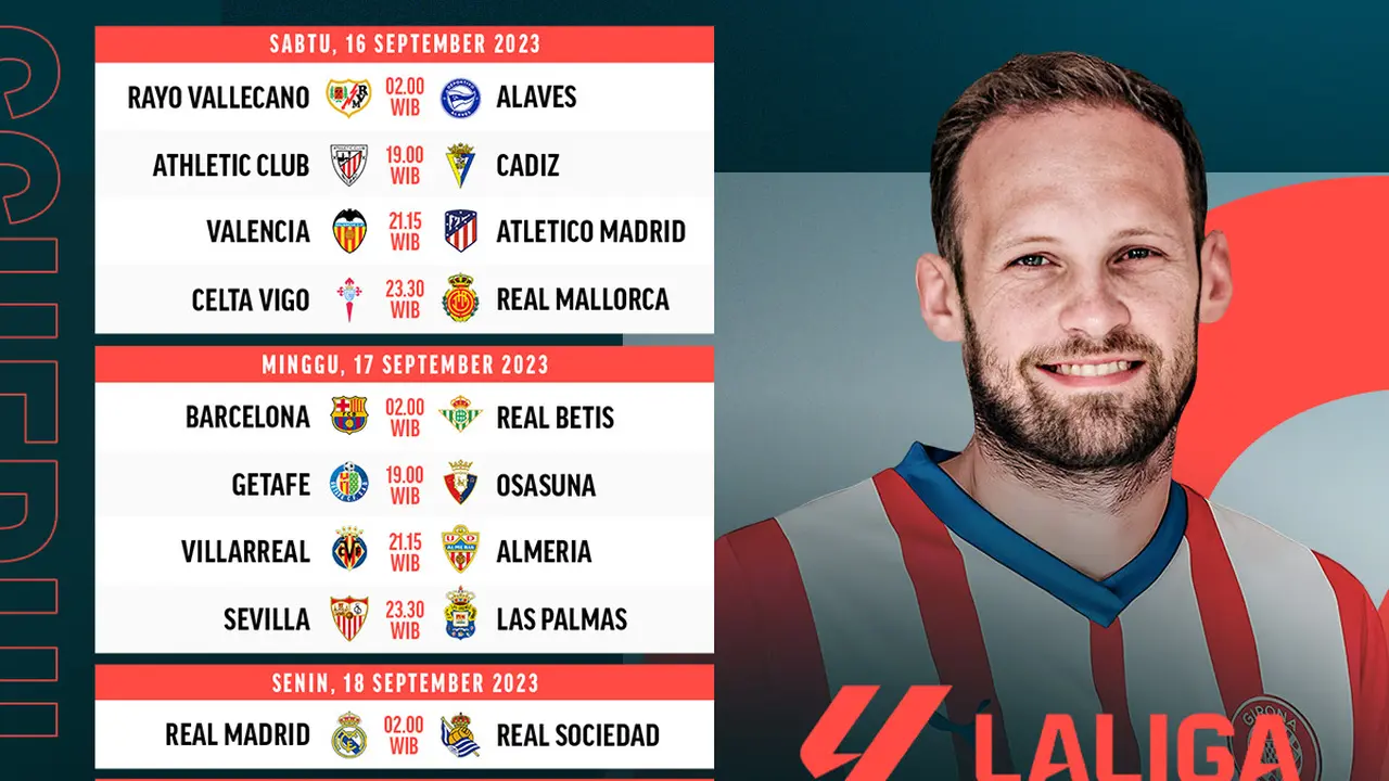 Jadwal Siaran Langsung LALIGA Pekan Kelima 2023/2024