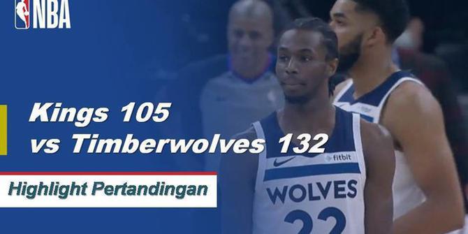 Cuplikan Pertandingan NBA : Kings 105 vs Timberwolves 132