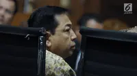 Terpidana kasus korupsi e-KTP, Setya Novanto saat menjadi saksi pada sidang lanjutan dugaan korupsi pengadaan E-KTP dengan terdakwa, Anang Sugiana Sudihardjo di Pengadlian Tipikor, Jakarta, Senin (21/5). (Liputan6.com/Helmi Fithriansyah)