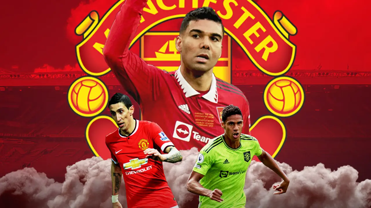 Manchester United - Raphael Varane, Casemiro, Angel di Maria