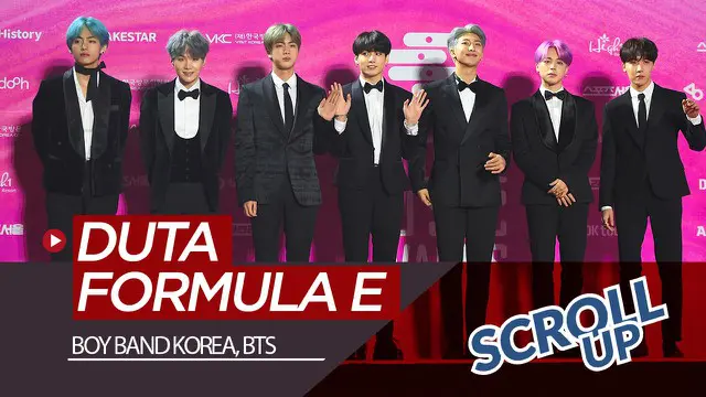 VIDEO: Boy Band Korea, BTS Jadi Duta Balapan Formula E