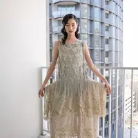 Model dan aktris Korea Selatan, Jung Ho Yeon tampak menunjukkan batang hidungnya di Critics Choice Awards 2022, Minggu (13/3/2022). (Instagram/ztylezhk).