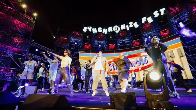 Laze, Ramengvrl, Basboi, Young Lex, YB, dan Davidbeatt di Synchronize Festival 2024 (Doc/Synchronize Fest 2024)