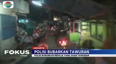 Operasi yang dilakukan petugas rutin dilakukan untuk meminimalisir terjadinya tawuran antara warga di ibukota.