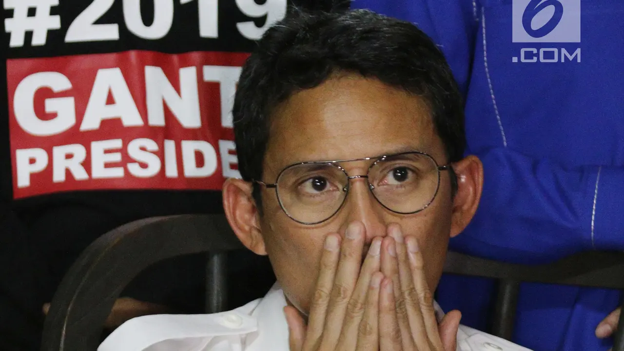Resmikan Sekretariat Bersama, Sandiaga Uno Potong Tumpeng Dihadapan Ketum Gerindra
