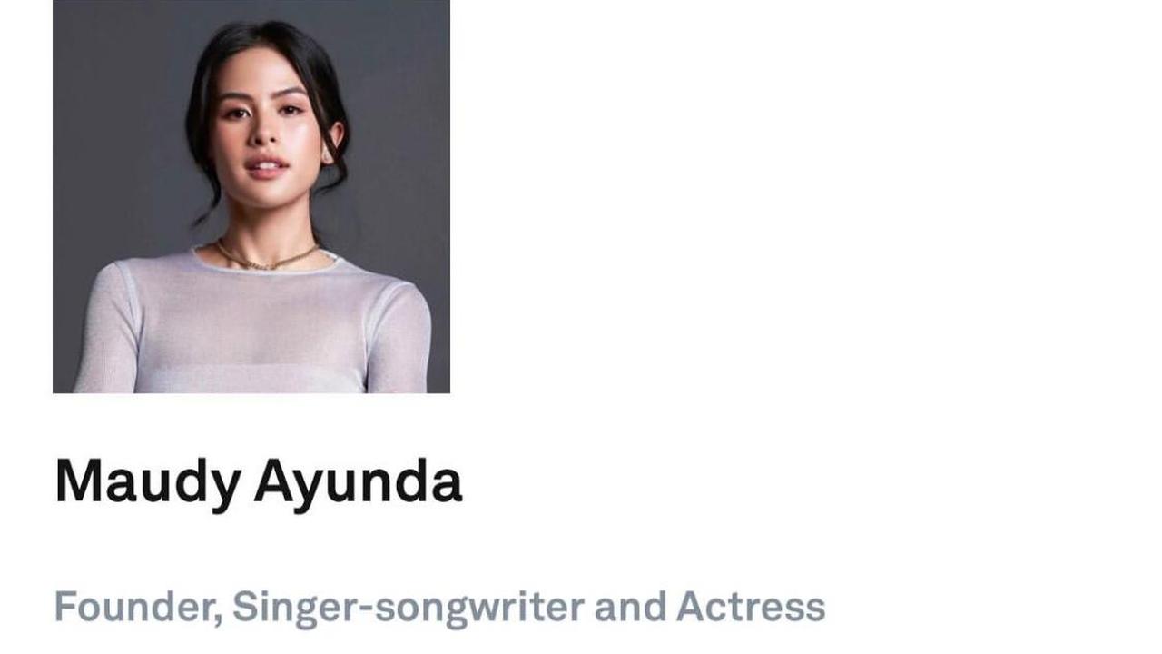Bikin Bangga! Maudy Ayunda Masuk Daftar Young Global Leaders 2025