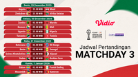 Simak Jadwal Live Streaming AFCON Pekan ke-3, Tayang di Vidio