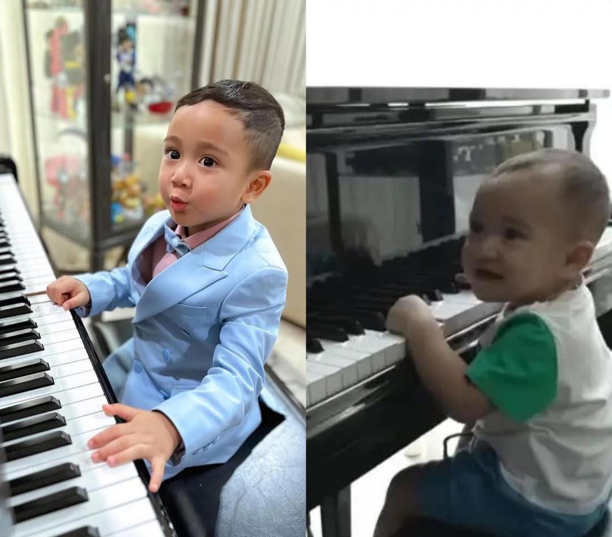 Transformasi Rayyanza Main Piano, Dulu Main Piano Pakai Popok, Kini Tampil Elegan dengan Jas