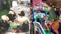 Potret Wibu saat di tempat umum (Sumber: Instagram/pembawa_ketololan)