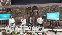 Press Conference Garuda Indonesia Travel Fair (GATF) 2022. Gelaran ini diselenggarakan oleh Garuda Indonesia dan Bank Mandiri didukung oleh Dyandra Promosindo.